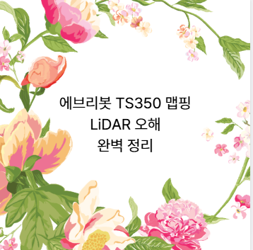 에브리봇 TS350 맵핑 LiDAR 오해 완벽 정리